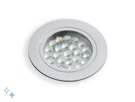 Crux LED lamp made of high resistance and light plastic, which allows it to be recessed without any problem.