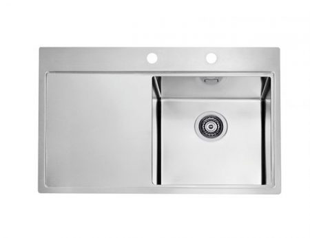 The Pure 40 sink with left drainer from Alveus has a simple, functional design that makes it a perfect solution for most kitchens.
